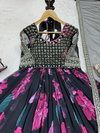 RTC 5772 Faux Gorgette With Digital Printed Gown With Dupatta Wholesale In India